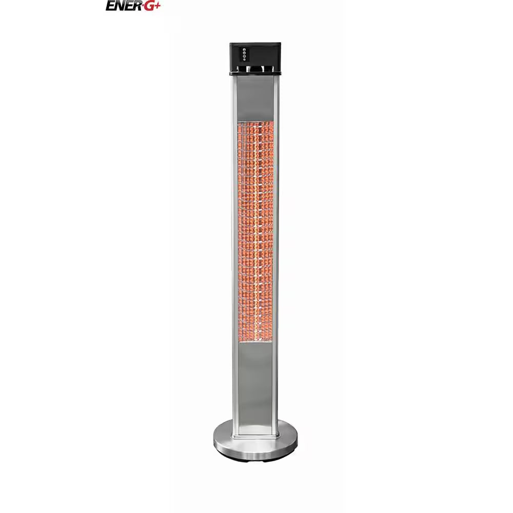 1500-Watt Infrared Electric Freestanding Outdoor Heater with Remote