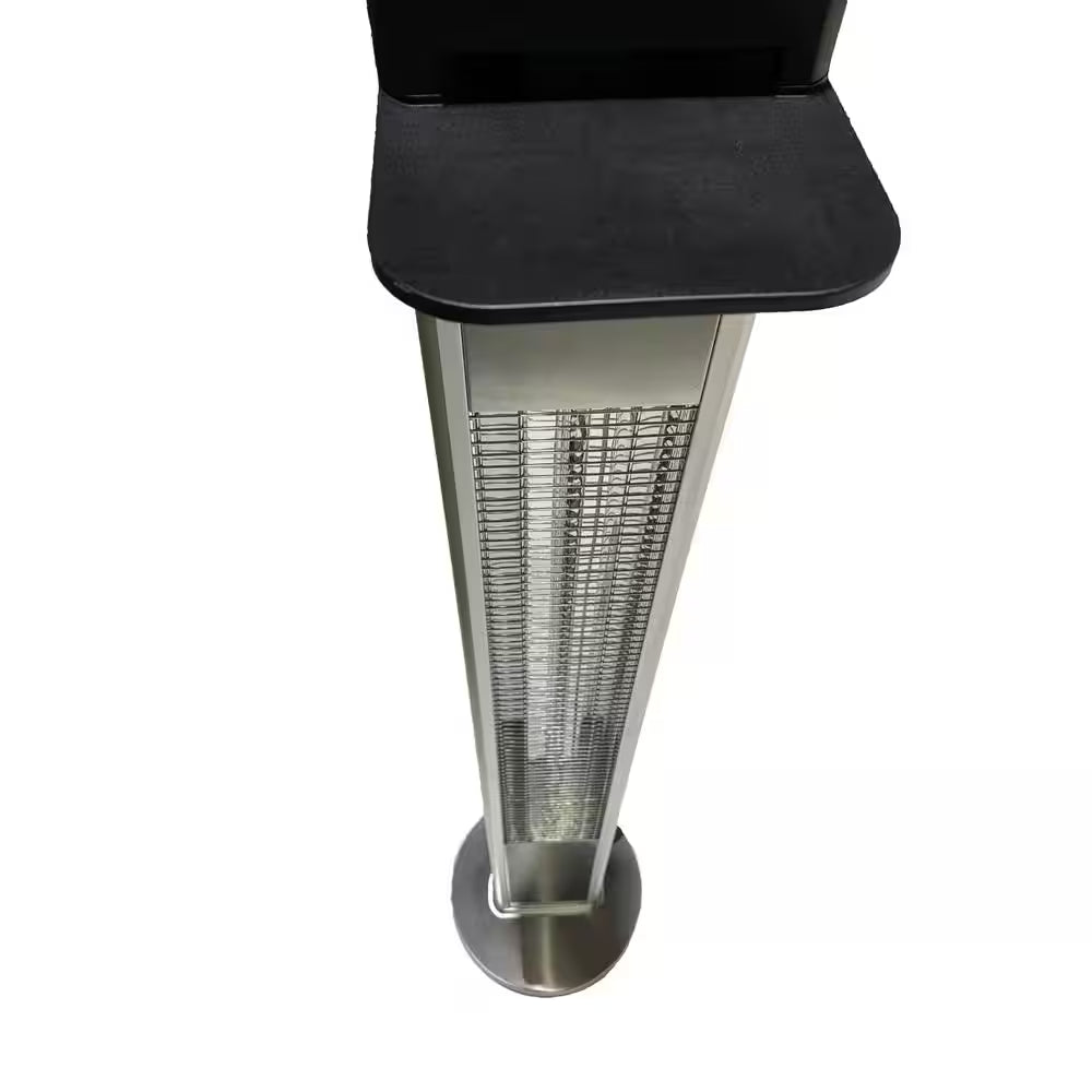 1500-Watt Infrared Electric Freestanding Outdoor Heater with Remote